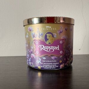 Bath & Body Works Rapunzel Floral Candle - Purple & Gold